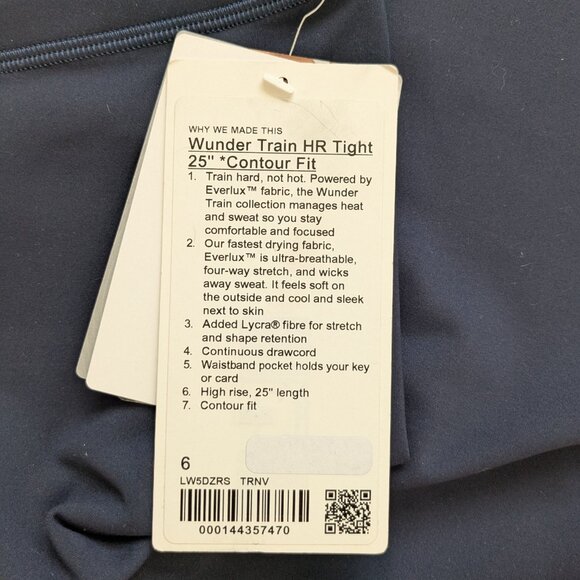 Lululemon Wunder Train Contour Fit High-Rise Tight 25" (NWT) - Sz 6 - Picture 3 of 5